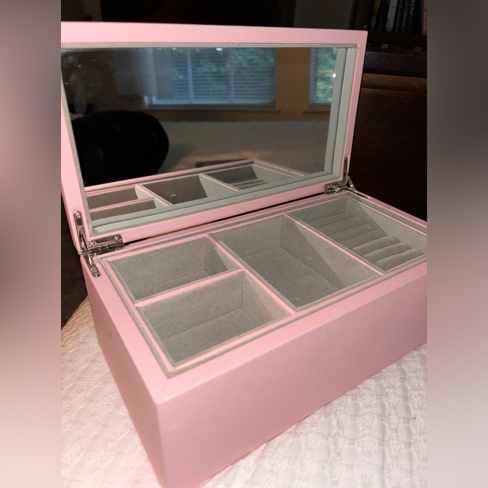 PANDORA pink Leather Jewelery box case